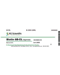 AG Scientific Biotin Agarose 6B-CL, 10 ML