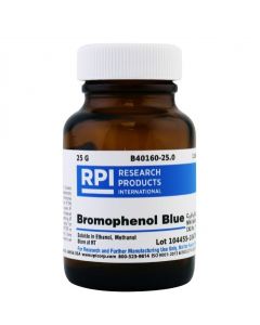 RPI Bromophenol Blue [3,3",5,5"-Tetrabromo-PhenolsuLfonephthalein], 25 Grams