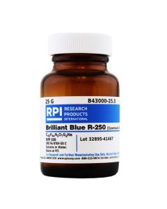 RPI Brilliant Blue R-250 [Coomassie Blue], 25 Grams