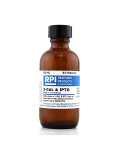 RPI X-Gal & Iptg, Ready To Use, Non-Toxic Solution 10 Mg/mL, 50 Milliliters