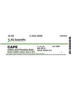 AG Scientific CAPE [Caffeic Acid Phenethyl Ester], 50 MG