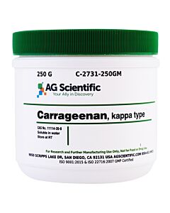 AG Scientific Carrageenan, Kappa Type, 250 G