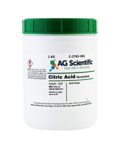 AG Scientific Citric Acid Monohydrate, ACS Grade, 1 KG