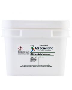 AG Scientific Citric Acid Monohydrate, ACS Grade, 5 KG