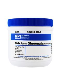 RPI Calcium Gluconate, Monohydrate, 250 Grams