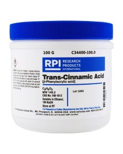RPI Trans-Cinnamic Acid [B-Phenylacrylic Acid], 100 Grams