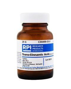 RPI Trans-Cinnamic Acid [B-Phenylacrylic Acid], 25 Grams