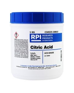 RPI Citric Acid, Acs Grade, 1 Kilogram