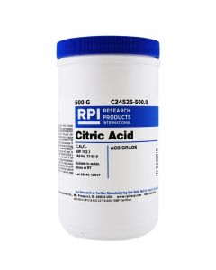 RPI Citric Acid, Acs Grade, 500 Grams