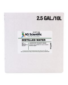 AG Scientific Distilled Water, 10 L