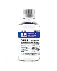 RPI Dpbs 1x Solution [DuLbeccos Phosphate Buffered Saline 1x Sterile Solution], 500 Milliliters