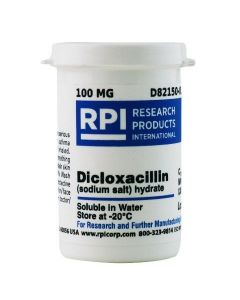 RPI Dicloxacillin Sodium Salt, 100 Milligrams