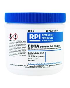 RPI Edta Disodium Salt [Ethylenediaminetetra-Acetic Acid, Disodium Salt Dihydrate], 250 Grams