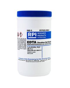 RPI Edta Disodium Salt [Ethylenediaminetetra-Acetic Acid, Disodium Salt Dihydrate], 500 Grams
