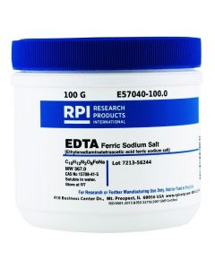 RPI Edta Ferric Sodium Salt [Ethylenediaminetetraacetic Acid Ferric Sodium Salt], 100 Grams