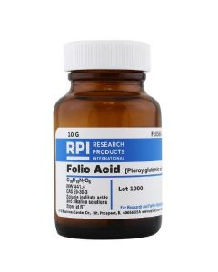RPI Folic Acid [Pteroylglutamic Acid] [Vitamin M], 10 Grams