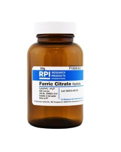 RPI Ferric Citrate Hydrate [Fe (Iii) Citrate Hydrate], 50 Grams