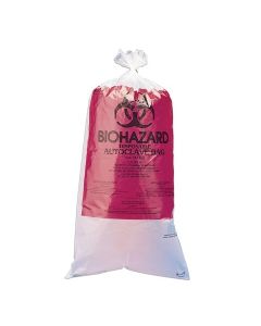 RPI Autoclavable Biohazard Bags, Printed, 12 X 24 Inches, 100 Per Package
