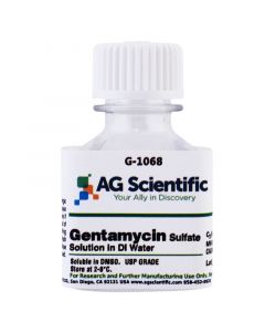 AG Scientific Gentamycin Sulfate (50 mg/mL in DI Water), 20ML