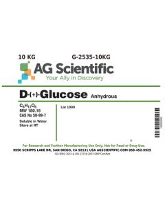AG Scientific D-(+)-Glucose [Dextrose Anhydrous]