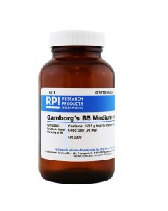 RPI Gamborgs B5 Medium, 152.6g Of Powder, Makes 50 Liters