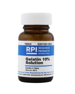 RPI Gelatin 10% Solution, 100 Milliliters