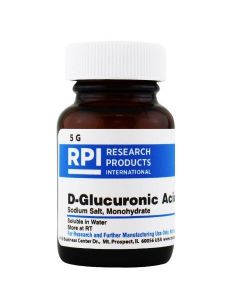 RPI D-Glucuronic Acid Sodium Salt Monohydrate, 5 Grams