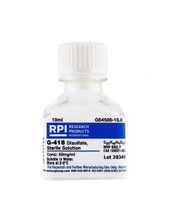 RPI G-418 DisuLfate 50 Mg/mL Solution, 10 Milliliters