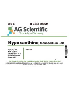 AG Scientific Hypoxanthine, Monosodium Salt, 500 G