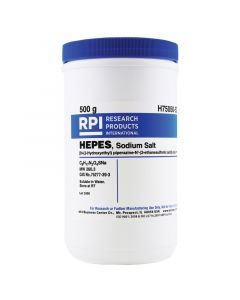 RPI Hepes, Sodium Salt [N-(2-Hydroxyethyl) Piperazine-N-(2-EthanesuLfonic Acid)], 500 Grams