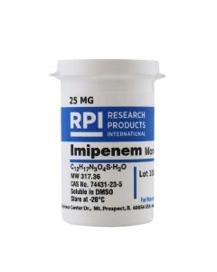 RPI I26100-0.025 Imipenem Monohydrate, 25 Mg