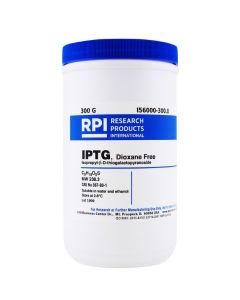 RPI Iptg [Isopropyl-Β-D-Thiogalactopyranoside], Dioxane Free, 300 Grams