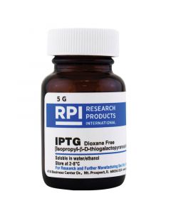 RPI Iptg [Isopropyl-Β-D-Thiogalactopyranoside], Dioxane Free, 5 Grams