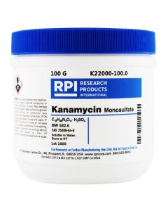 RPI Kanamycin MonosuLfate [Kanamycin A], 100 Grams
