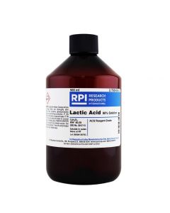 RPI Lactic Acid 88% Solution, 500 Mil