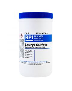 RPI Sds [Sodium DodecylsuLfate] [Lauryl SuLfate], Powder, 250 Grams
