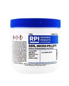 RPI Sds, Micro-Pellets [Sodium DodecylsuLfate][Lauryl SuLfate], 100 Grams