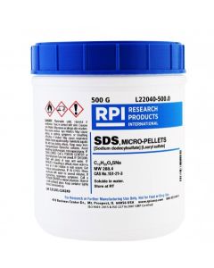 RPI Sds, Micro-Pellets [Sodium DodecylsuLfate][Lauryl SuLfate], 500 Grams