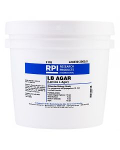RPI Lb Agar, Low Salt FormuLa, Powder [Lennox L Agar], 2 Kilograms