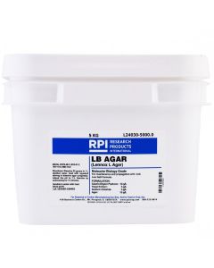 RPI Lb Agar, Low Salt FormuLa, Powder [Lennox L Agar], 5 Kilograms