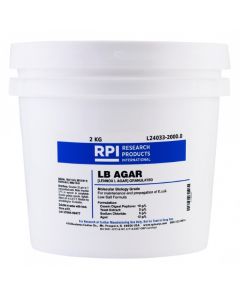 RPI Lb Agar, Low Salt FormuLa, GranuLated [Lennox L Agar], 2 Kilograms
