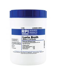 RPI Luria Broth, High Salt FormuLa, Powder [Millers Lb Broth], 1 Kilogram