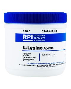 RPI L-Lysine Acetate, 100 Grams
