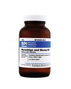 RPI Murashige & Skoog Ms Medium With Vitamins, 220.3 Grams Of Powder, Makes 50 Liters Of Solution