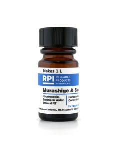 RPI Murashige & Skoog Ms Medium With Gamborgs B5 Vitamins, 4.4 Grams Of Powder, Makes 1 Liter Of Solution
