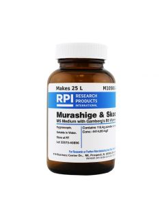 RPI Murashige & Skoog Ms Medium With Gamborgs B5 Vitamins, 110 Grams Of Powder, 110g Makes 25 Liters Of Solution