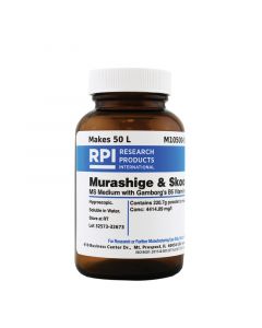 RPI Murashige & Skoog Ms Medium With Gamborgs B5 Vitamins, 220.7 Grams Of Powder, Makes 50 Liters Of Solution