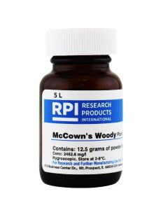 RPI Mccowns Woody Plant Medium With Vitamins, Powder, 12.3g/Makes 5 Liters