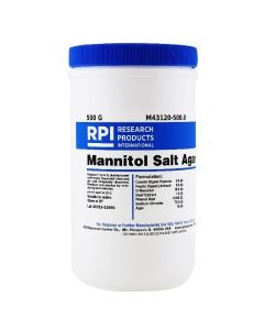RPI Mannitol Salt Agar, 500 Grams - R