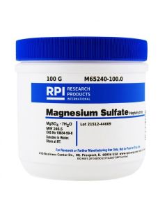 RPI Magnesium SuLfate Heptahydrate, 100 Grams